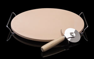 Vices Collection Pizza Stone & Slicing Wheel