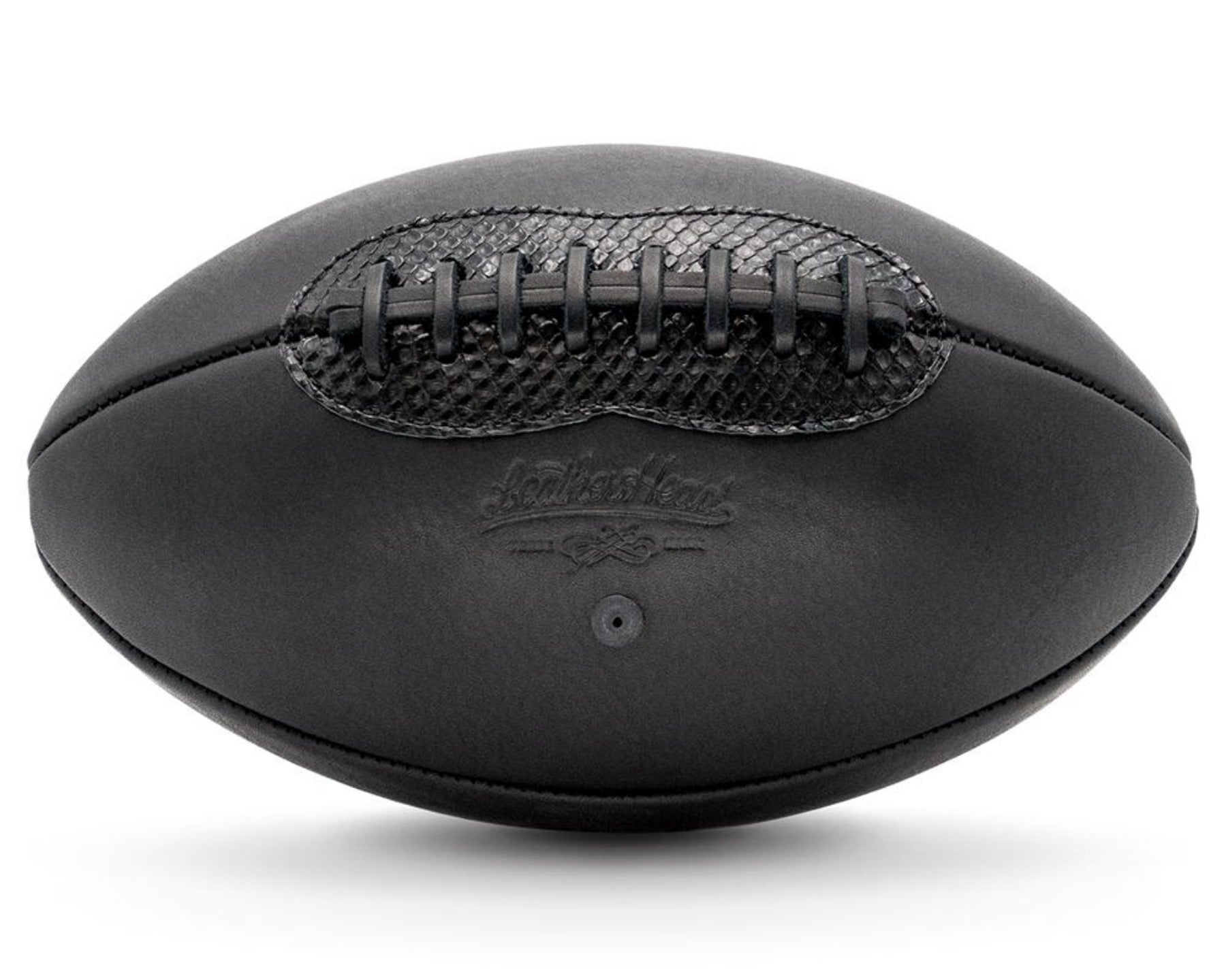 Leather Head Sports Onyx Handmade Football with Python Accent