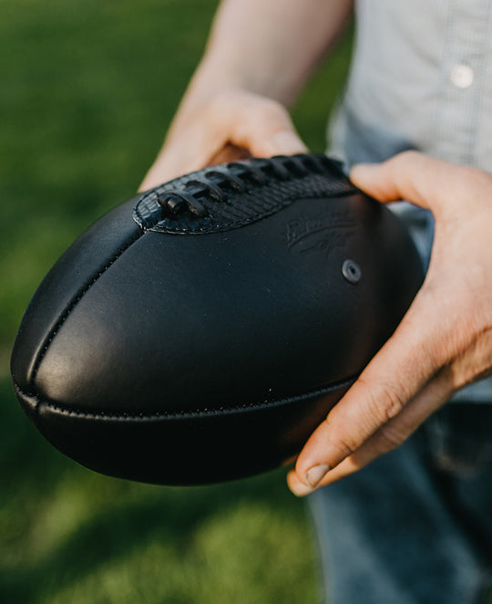 Leather Head Sports Onyx Handmade Football with Python Accent